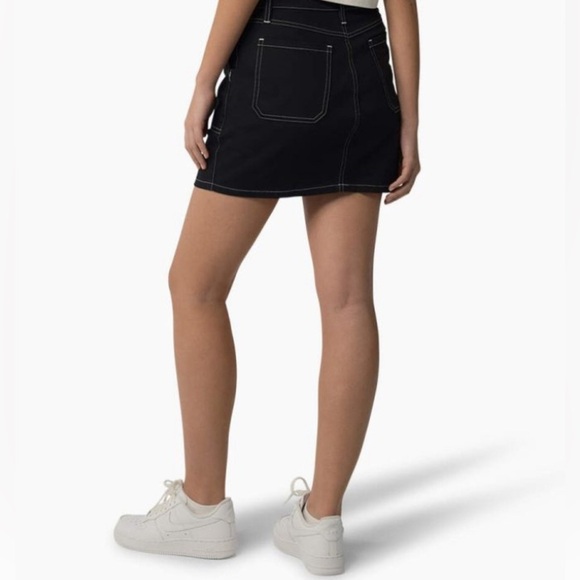 💙 DICKIES Cargo Style High Waisted Mini Skirt with White Stitching - Picture 6 of 6